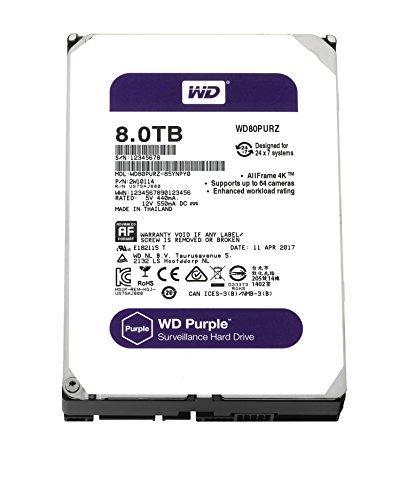 Western Digital WD Purple 8TB 3.5" Internal SATA HDD - مساحة تخزين